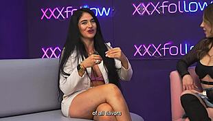 Why is milf Estella Osorio fucking that shy boy in the podcast?