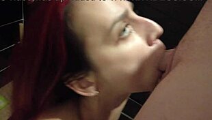 Intensely sucks dick before father's birthday party