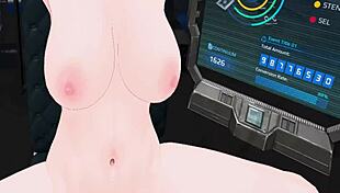 vr experience with woman using dildos and fingering