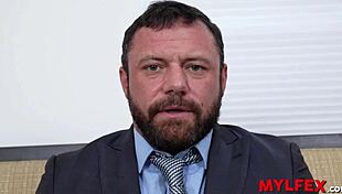 Stepdad gets family support in live interview with deepthroat and fucking