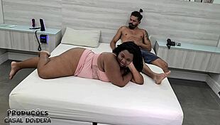 novinha bbw mulata gives ass and pussy getting lots of cum in backstage