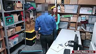 lp officer fucks sexy czech shoplifter in the shop