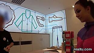 Flawless czech teen 18+ie was teased in the supermarket and drilled in pov