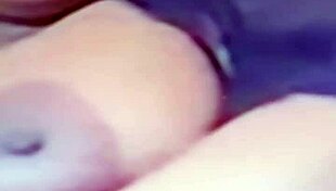 Huge ebony tits tease and entice during wild bedroom encounter