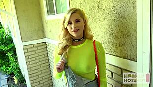 Carolina Sweets takes Bryan Gozzling's monster cock in deepthroat and doggystyle