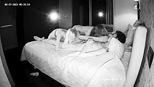 two guest girl makes group hardcore action with young 18+ males.