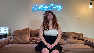 Casting curvy busty redhead nurse tries out for porn in hospital interview