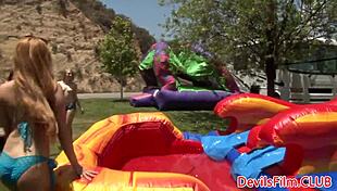 Lesbian Beauties Toying Each Other's Pussies!