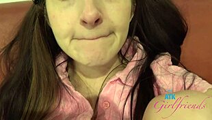 Super Cute Brunette Amateur Tifa Quinn Gets Pussy Licked Fingered Orgasm POV