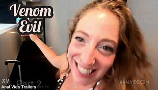 Behind the scenes, pushing her limits with rough anal gape, spit, and slapping