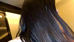 Japanese Woman With Black Hair Enjoys Amateur Uncensored Hentai Fully Nude