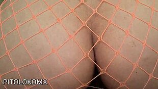 i watch my bold friend wiggle deliciously in fishnet stockings from behind