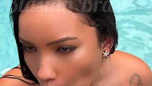 hot japanese teen in pool public fuck, cum inside