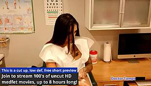 Dr. Tampa conducts Tampa University entrance physical on Stefania Mafra