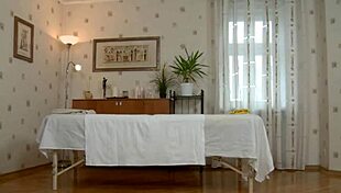 hot blond gets massaged then fucked with deep penetration