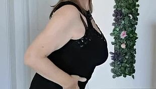 Stepmother Teases Stepson with Huge Breasts!