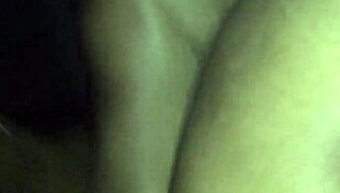 Curvy ebony redbone with big onion booty gets homemade backshots