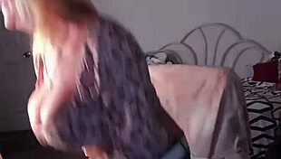 mature granny tries on bikinis and outfits