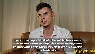 Tommy Cons with Two Buxom Women in Kitchen