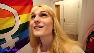 dilated eyes buttplug masturbation