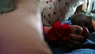 Amateur uses dildo for deep anal penetration