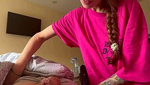 Incredible blowjob from hottie slut girlfriend