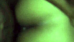 Curvy ebony redbone with big onion booty gets homemade backshots