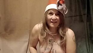 French Slave's Self-Pleasure Striptease With Wand – Tease Or Denial?