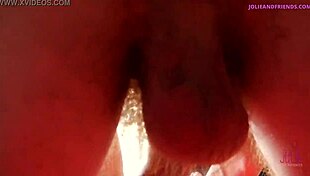 carnival threesome party with two giant shemale cocks and a tight asshole