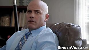 shaved head derrick pierce shoved his rock hard cock into the tight pussy of sexy kendra spade