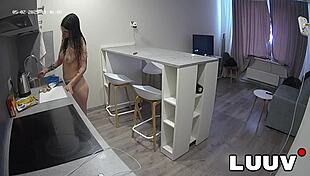 luuv alice and lucien have their first argument in the kitchen