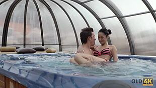 Old4k Handsome Angie Moon Makes Awesome Love To Flawless Young 18+ Model