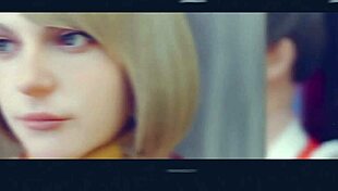 horny android does reverse cowgirl on huge boner