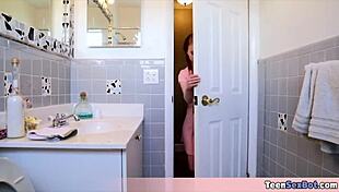 Skinny Redhead Teen's Tiny Pussy Endures Intense Rough Fucking