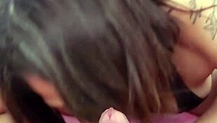 My stepmom loves swallowing cum every morning