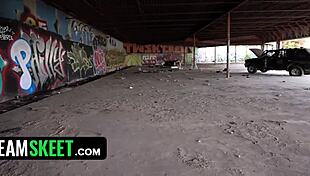 Ebony Beauty Gets Caught Making Graffiti On Private Property