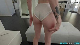 Fiery redhead madi collins gets an exciting reward