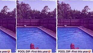 mature granny tries on bikinis and outfits