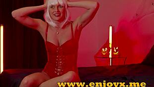 Stacy Cruz, a cute Czech pornstar, screams in pleasure during Halloween hardcore sex with oral and riding.