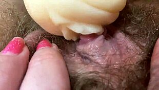 Hardcore clitoris orgasm in extreme closeup on wet vagina 😈