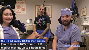 Dr. Tampa conducts Tampa University entrance physical on Stefania Mafra