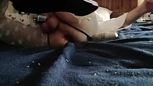 Amateur uses dildo for deep anal penetration