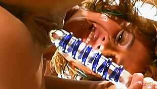 Kinky tanned teen 18+ really plows her dripping wet cunt with sex toys until orgasm.