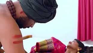 indian sexy wife in sari has hot sex with sadhu baba