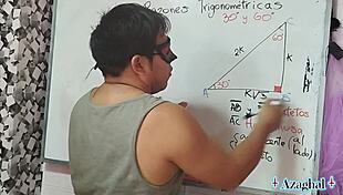 Asian Student Teacher Mathematics Lesson