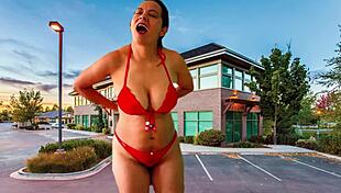 Stripping and Masturbating in the Parking with Agarabas and Olpr