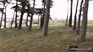 Woman Paid To Masturbate Outdoors!