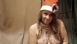 French Slave's Self-Pleasure Striptease With Wand – Tease Or Denial?