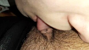 this hot lesbian couple licking and sucking each other's hairy pussies while kissing passionately