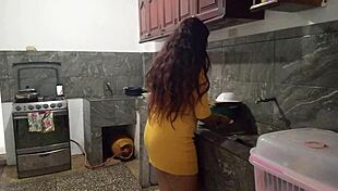 i removed bait from stepbrother's penis in kitchen for luxurious blowjob